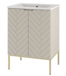 MEGSTYL SZAFKA ASPEN -09 CASHMERE 60 ZŁOTY STELAŻ 3751