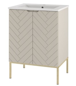 MEGSTYL SZAFKA ASPEN -09 CASHMERE 60 ZŁOTY STELAŻ 3751