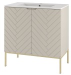 MEGSTYL SZAFKA ASPEN -08 CASHMERE 80 ZŁOTY STELAŻ 3907