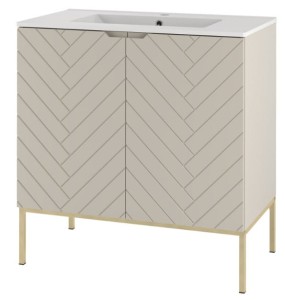 MEGSTYL SZAFKA ASPEN -08 CASHMERE 80 ZŁOTY STELAŻ 3907