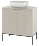 MEGSTYL SZAFKA ASPEN -08 CASHMERE 80 CZARNY STELAŻ 3847