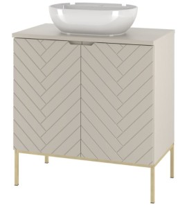 MEGSTYL SZAFKA ASPEN -08 CASHMERE 80 ZŁOTY STELAŻ 3848