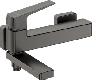 DEANTE BLUR Bateria wannowa ścienna - ze składaną wylewką titanium