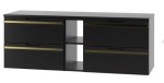 MEGSTYL SZAFKA VESPER-02 CZARNY MAT 140 3486