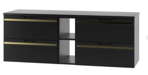 MEGSTYL SZAFKA VESPER-02 CZARNY MAT 140 3486