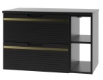 MEGSTYL SZAFKA VESPER-02 CZARNY MAT 80 3698