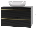 MEGSTYL SZAFKA VESPER-01 CZARNY MAT 80 3868