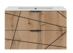 MEGSTYL SZAFKA WOOD -01 DĄB WOTAN 80 3931