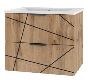MEGSTYL SZAFKA WOOD -02 DĄB WOTAN 60 3775