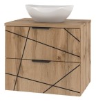 MEGSTYL SZAFKA WOOD -02 DĄB WOTAN 60 3643