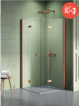 NEW TRENDY Kabina prysznicowa New Soleo Copper Brushed, Drzwi składane, podwójne 