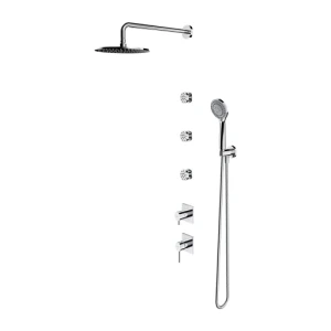 OMNIRES Y system prysznicowy podtynkowy z dyszami bocznymi chrom połysk