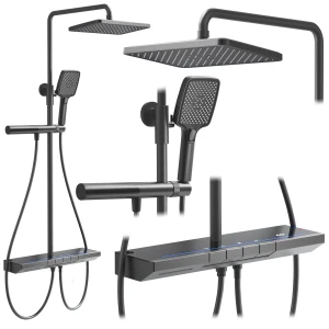 REA Zestaw Prysznicowy z Termostatem Pedro Tytan