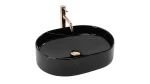 REA Umywalka nablatowa  Nadia 50 Black Stone