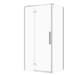 CERSANIT SET B840: KABINA PROSTOKĄTNA CREA ZAWIAS 100x80X200 LEWA CHROM SZKŁO TRANSPARENTNE