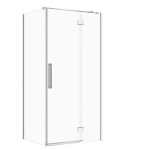 CERSANIT SET B841: KABINA PROSTOKĄTNA CREA ZAWIAS 100x80X200 PRAWA CHROM SZKŁO TRANSPARENTNE