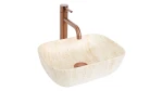 REA UMYWALKA NABLATOWA BELINDA MINI TRAVERTINE MATT