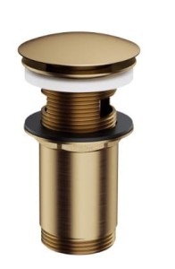 OMNIRES korek klik-klak do umywalki z przelewem A706 Brąz antyczny szczotkowany