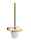 OMNIRES DARLING  szczotka toaletowa wisząca złoty połysk
