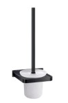 OMNIRES DARLING szczotka toaletowa wisząca czarny półmat BLH