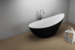 POLIMAT WANNA WOLNOSTJĄCA ZOE 180X80 czarny połysk