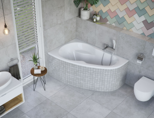 EXCELLENT Newa Plus wanna narożna 150x95 cm lewa, biały połysk WAEX.NEL15WH