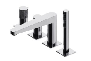 OMNIRES CONTOUR bateria wannowa 4-otworowa chrom połysk