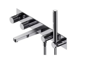 OMNIRES CONTOUR bateria wannowa 5-otworowa podtynkowa chrom połysk