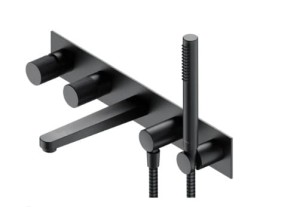OMNIRES CONTOUR bateria wannowa 5-otworowa podtynkowa antracyt szczotkowany