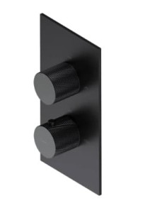 OMNIRES CONTOUR termostatyczna bateria prysznicowo-wannowa podtynkowa antracyt szczotkowany