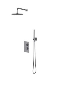 OMNIRES CONTOUR termostatyczny system prysznicowy podtynkowy chrom połysk