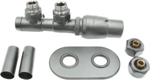 DEANTE Zawór termostatyczny do grzejnika łazienkowego - prawy stalowy mat