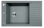 AQUAFORM zlewozmywak granitowy Modena szary 50x78x207 1komora XL+1/2 ociekacz