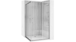 REA  Kabina prysznicowa  City 80x100 Nikiel Szczotkowany