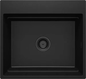 DEANTE MAGNETIC Zlewozmywak granitowy magnetyczny 1-komorowy  nero