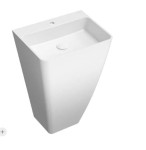 OMNIRES PARMA M+ umywalka wolnostojąca, 55 x 43 cm biały połysk