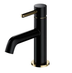 OMNIRES Y bateria umywalkowa czarny półmat/złoto połysk