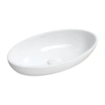 OMNIRES CRETE M+ umywalka nablatowa, 51 x 30 cm biały połysk