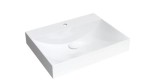 OMNIRES NAXOS M+ umywalka nablatowa/wisząca, 60 x 46 cm biały połysk