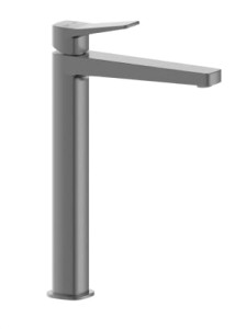 KFA ARMATURA KRAKÓW MALAGA GUN METAL GREY bateria umywalkowa nablatowa