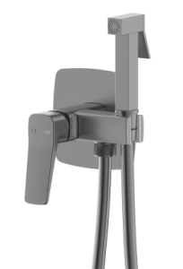 KFA ARMATURA KRAKÓW MALAGA GUN METAL GREY bateria bidetowa podtynkowa