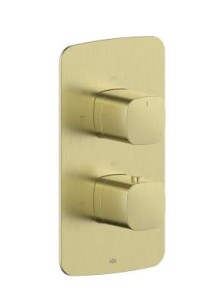 KFA ARMATURA KRAKÓW MALAGA BRUSHED LIGHT GOLD bateria termostatyczna podtynkowa