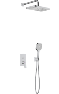 KFA ARMATURA KRAKÓW MALAGA CHROM zestaw podtynkowy z baterią natryskową