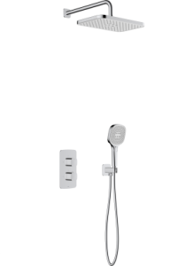 KFA ARMATURA KRAKÓW MALAGA CHROM zestaw podtynkowy z baterią termostatyczną natryskową