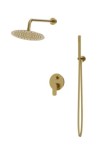 LAVITA Podtynkowy zestaw prysznicowy z deszczownicą Spark Brushed Gold