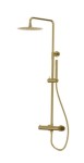LAVITA Natynkowy zestaw prysznicowy z deszczownicą Spark Brushed Gold