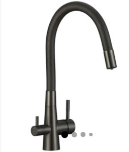 LAVEO Riveco - bateria zlewozmywakowa z elastyczną wylewką z podłączeniem do filtra wody