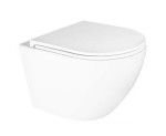 OLTENS Zestaw Oltens Hamnes Kort Stille miska WC wisząca PureRim z deską wolnoopadającą biały 42025000