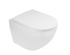 OLTENS Zestaw Oltens Hamnes Stille miska WC wisząca PureRim z deską wolnoopadającą biały 42023000