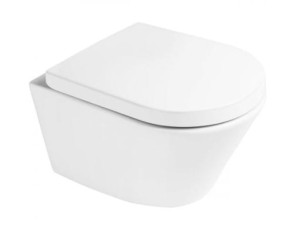 OLTENS Oltens Jog Stille miska WC wisząca PureRim z deską wolnoopadającą biały połysk 42031000